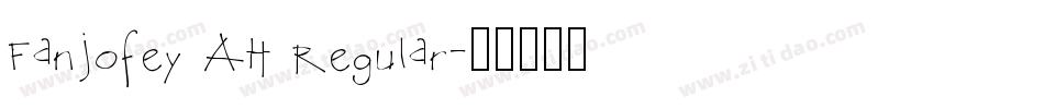 Fanjofey AH Regular字体转换